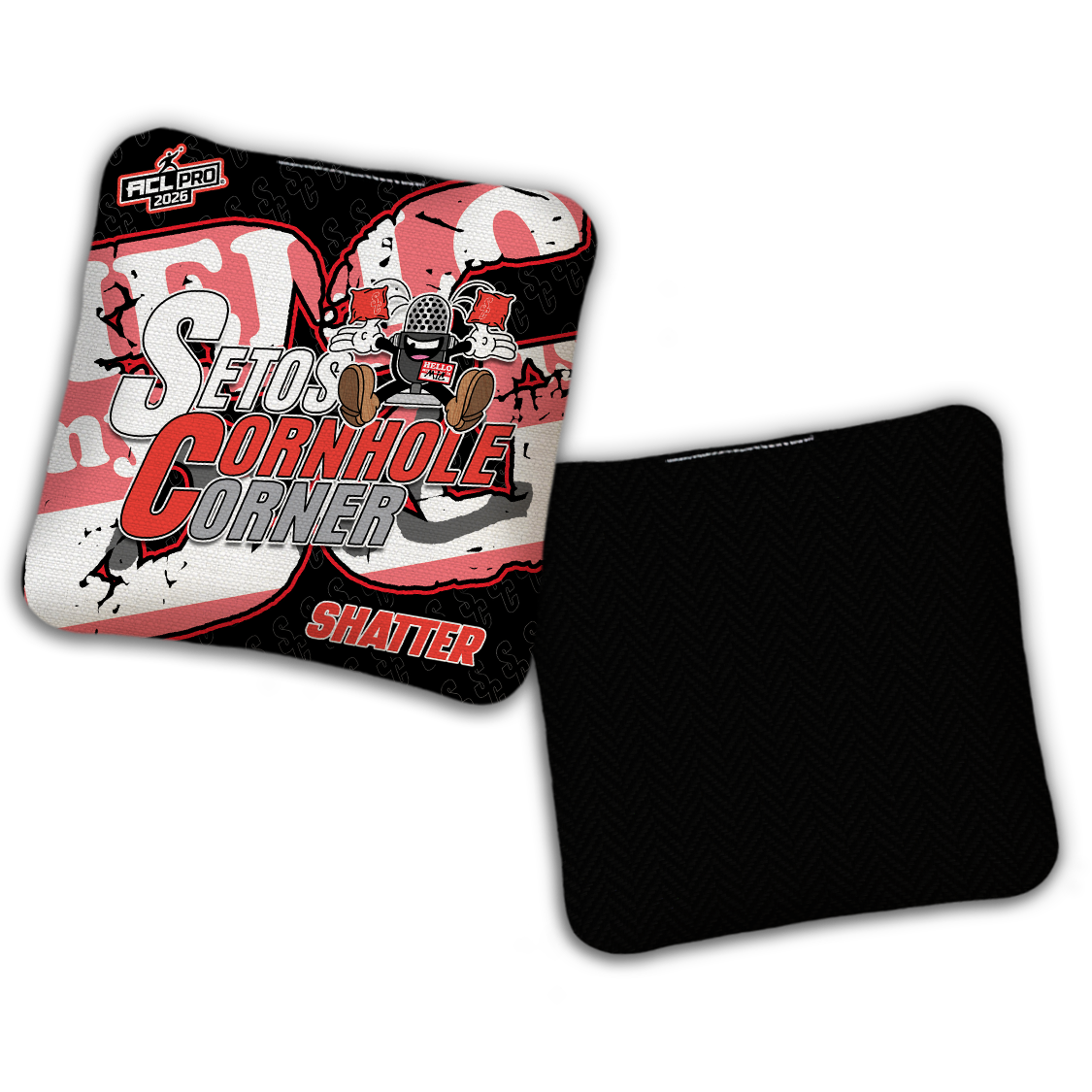 2026 BG Multiple Bag Models - "Setos Cornhole Corner” Collab - ACL Pro Stamped Cornhole Bags - SET OF 4 BAGS