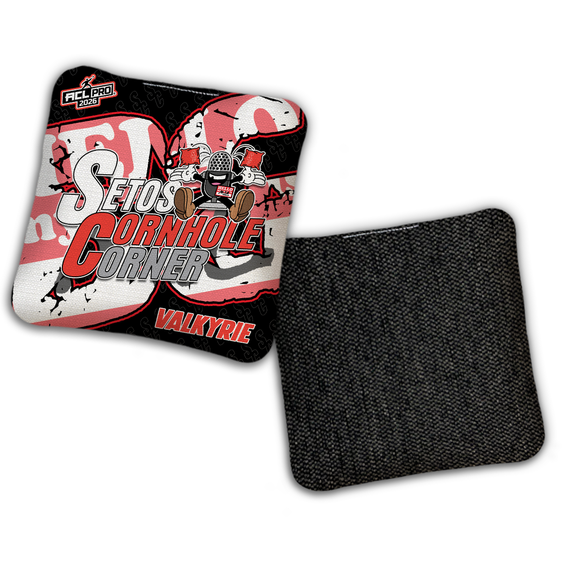 2026 BG Multiple Bag Models - "Setos Cornhole Corner” Collab - ACL Pro Stamped Cornhole Bags - SET OF 4 BAGS