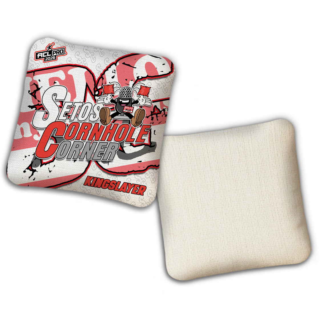 2026 BG Multiple Bag Models - "Setos Cornhole Corner” Collab - ACL Pro Stamped Cornhole Bags - SET OF 4 BAGS