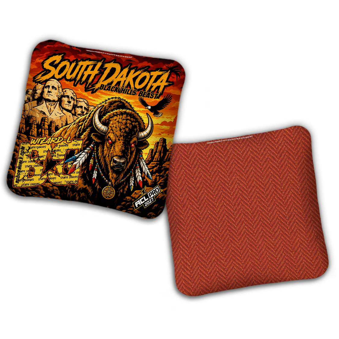 2027 BG Multiple Bag Models "South Dakota Black Hill Beast" - ACL Pro Stamped Cornhole Bags - SET OF 4 BAGS