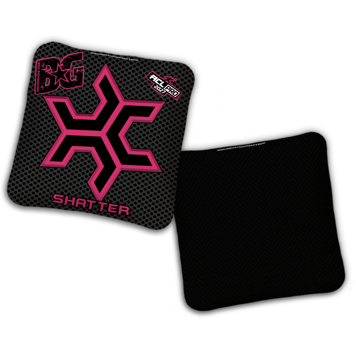 2027 ACL - Multiple Bag Models  "CaddySack Carbon Fiber” Collab - Pro Stamped Cornhole Bags - SET OF 4 BAGS