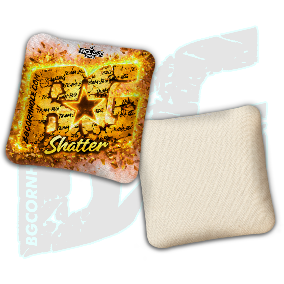 2026 BG Shatter "Explosive" - ACL Pro Stamped Cornhole Bags - SET OF 4 BAGS