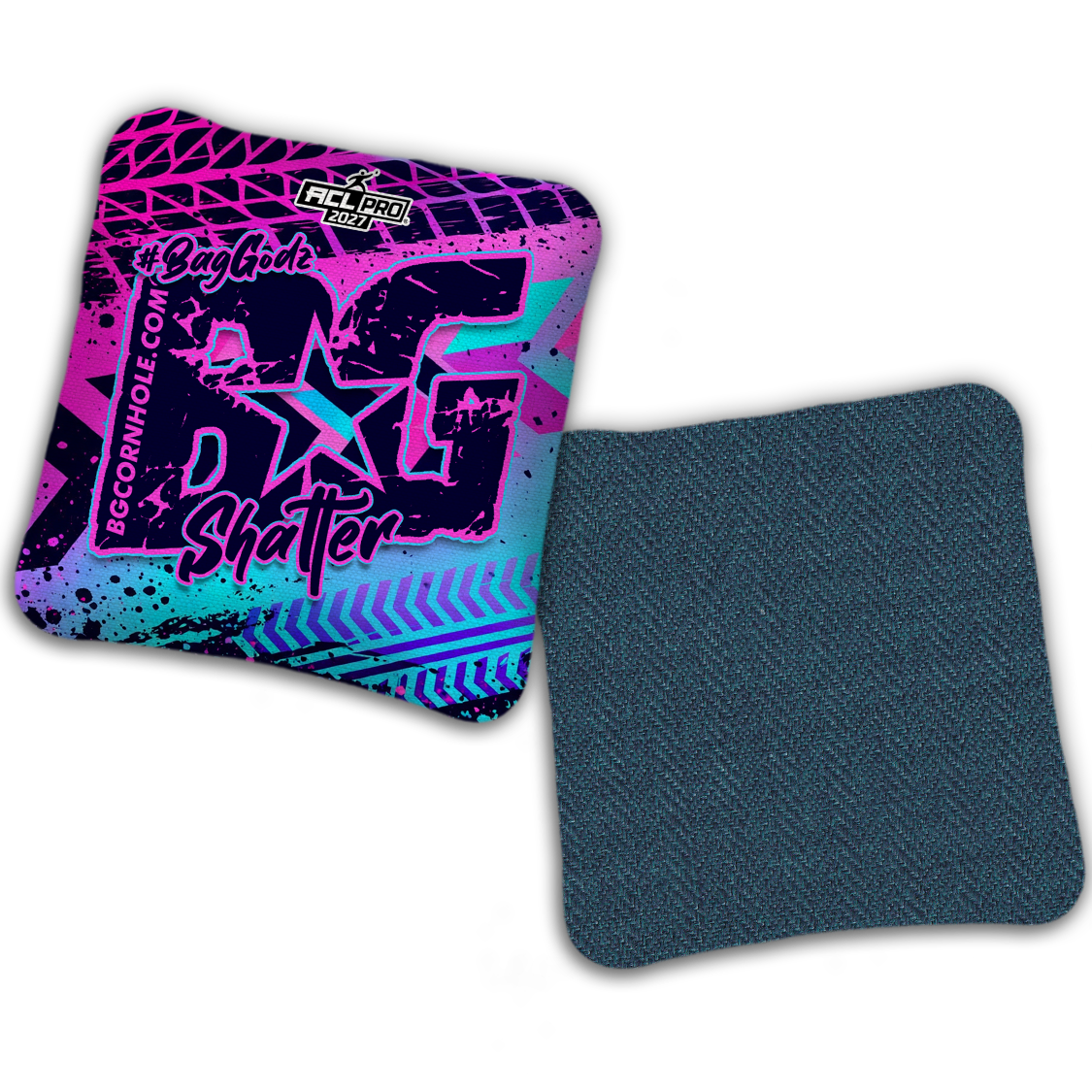 2027 BG Multiple Bag Models "GRUNGE TRACKS" - ACL Pro Stamped Cornhole Bags - SET OF 4 BAGS