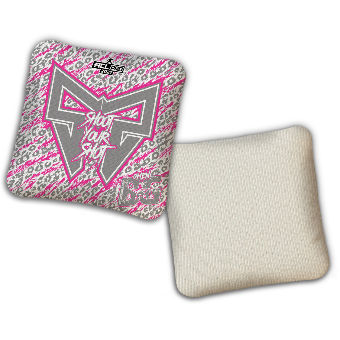 2026 BG Multiple Bag Models "Shoot Your Shot” Collab - ACL Pro Stamped Cornhole Bags - SET OF 4 BAGS