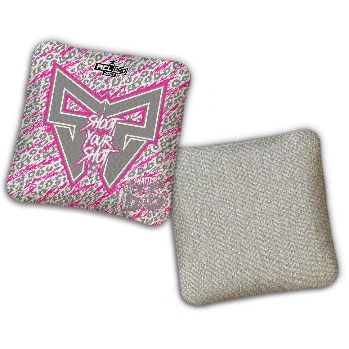 2026 BG Multiple Bag Models "Shoot Your Shot” Collab - ACL Pro Stamped Cornhole Bags - SET OF 4 BAGS