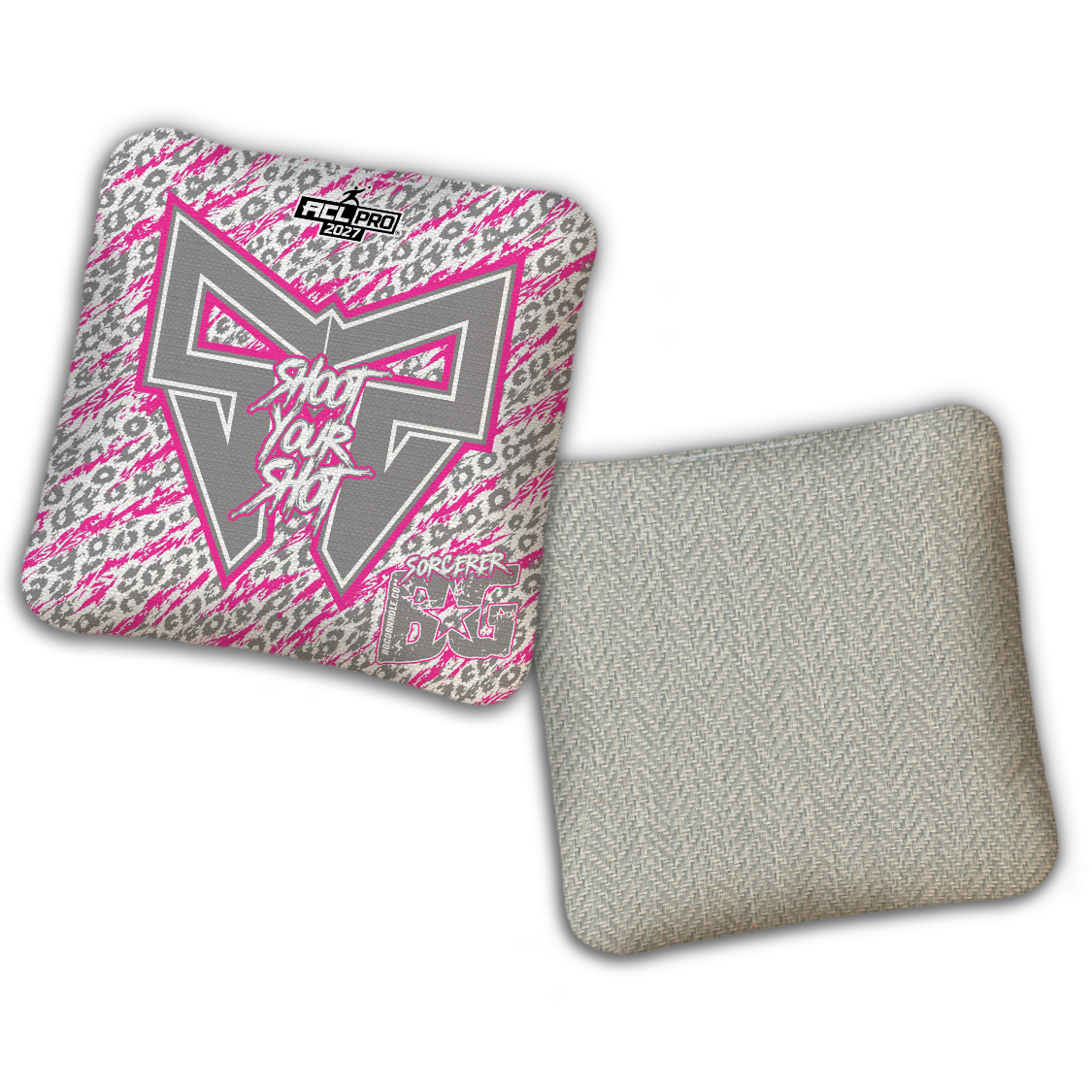 2026 BG Multiple Bag Models "Shoot Your Shot” Collab - ACL Pro Stamped Cornhole Bags - SET OF 4 BAGS