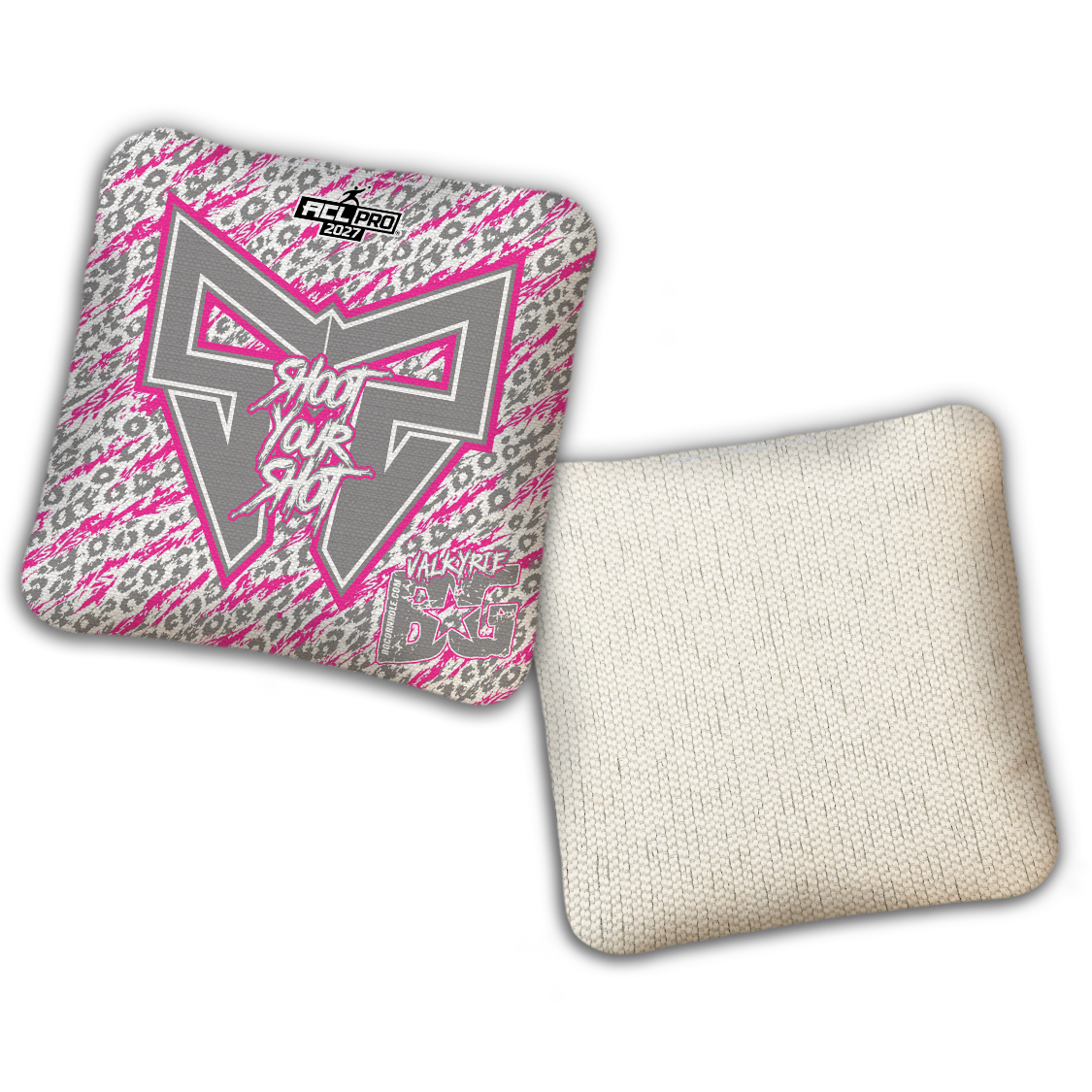 2026 BG Multiple Bag Models "Shoot Your Shot” Collab - ACL Pro Stamped Cornhole Bags - SET OF 4 BAGS