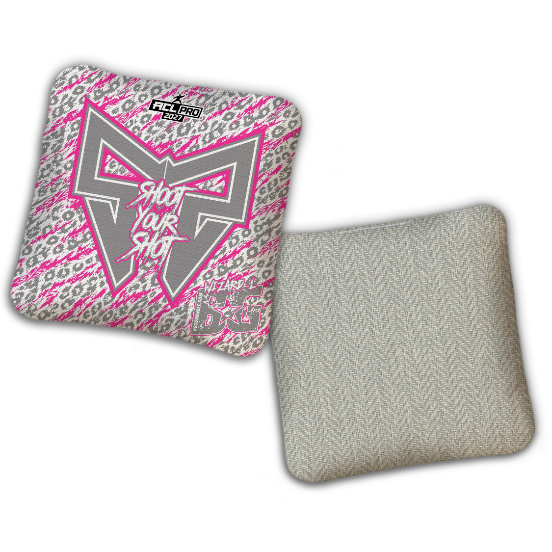 2026 BG Multiple Bag Models "Shoot Your Shot” Collab - ACL Pro Stamped Cornhole Bags - SET OF 4 BAGS