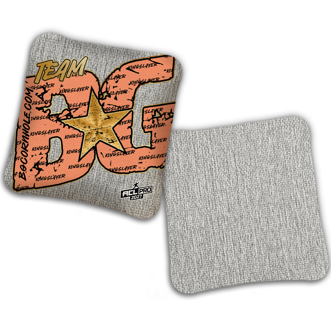 2027 BG Kingslayer "Big BG Colormatch" - ACL Pro Stamped Cornhole Bags - SET OF 4 BAGS