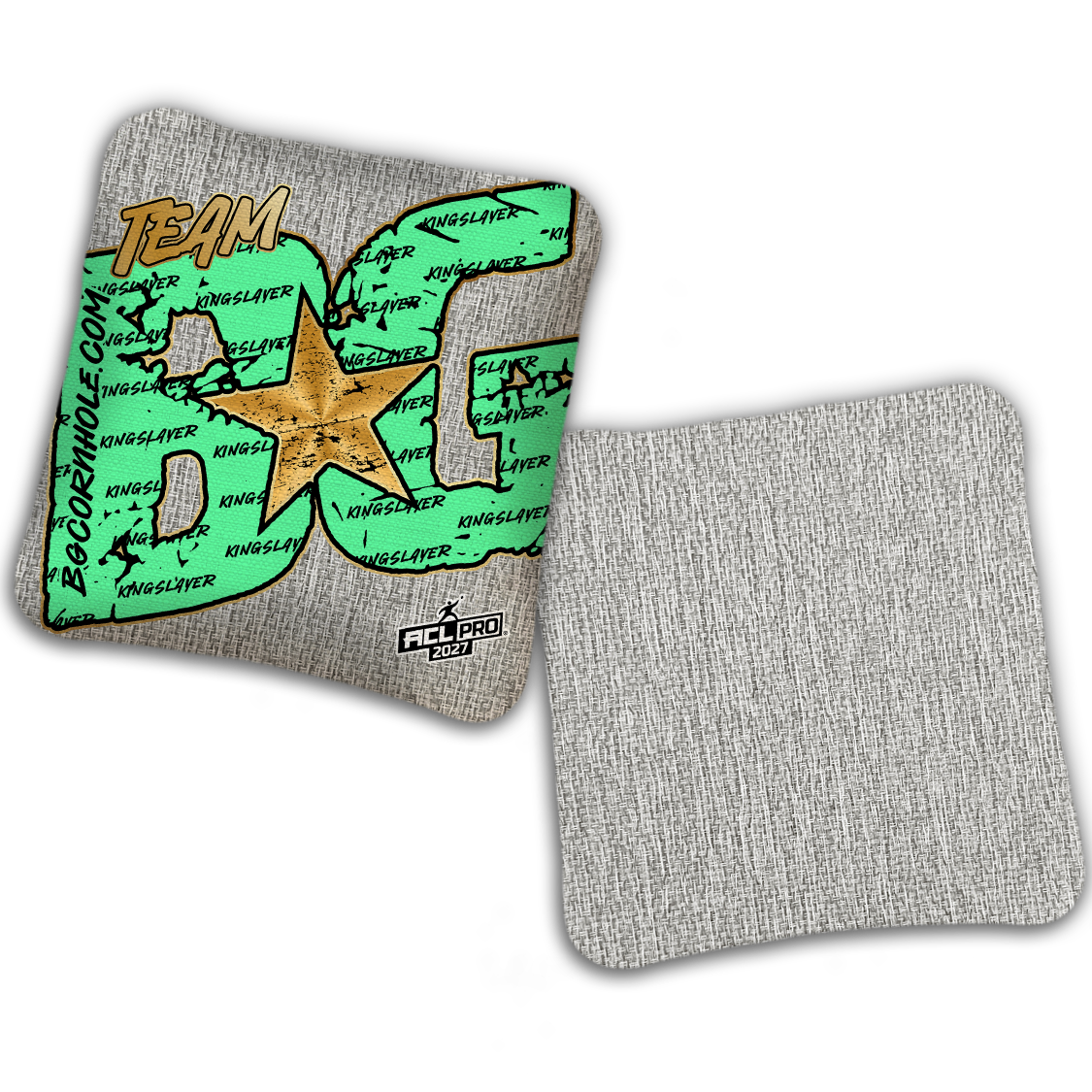 2027 BG Kingslayer "Big BG Colormatch" - ACL Pro Stamped Cornhole Bags - SET OF 4 BAGS