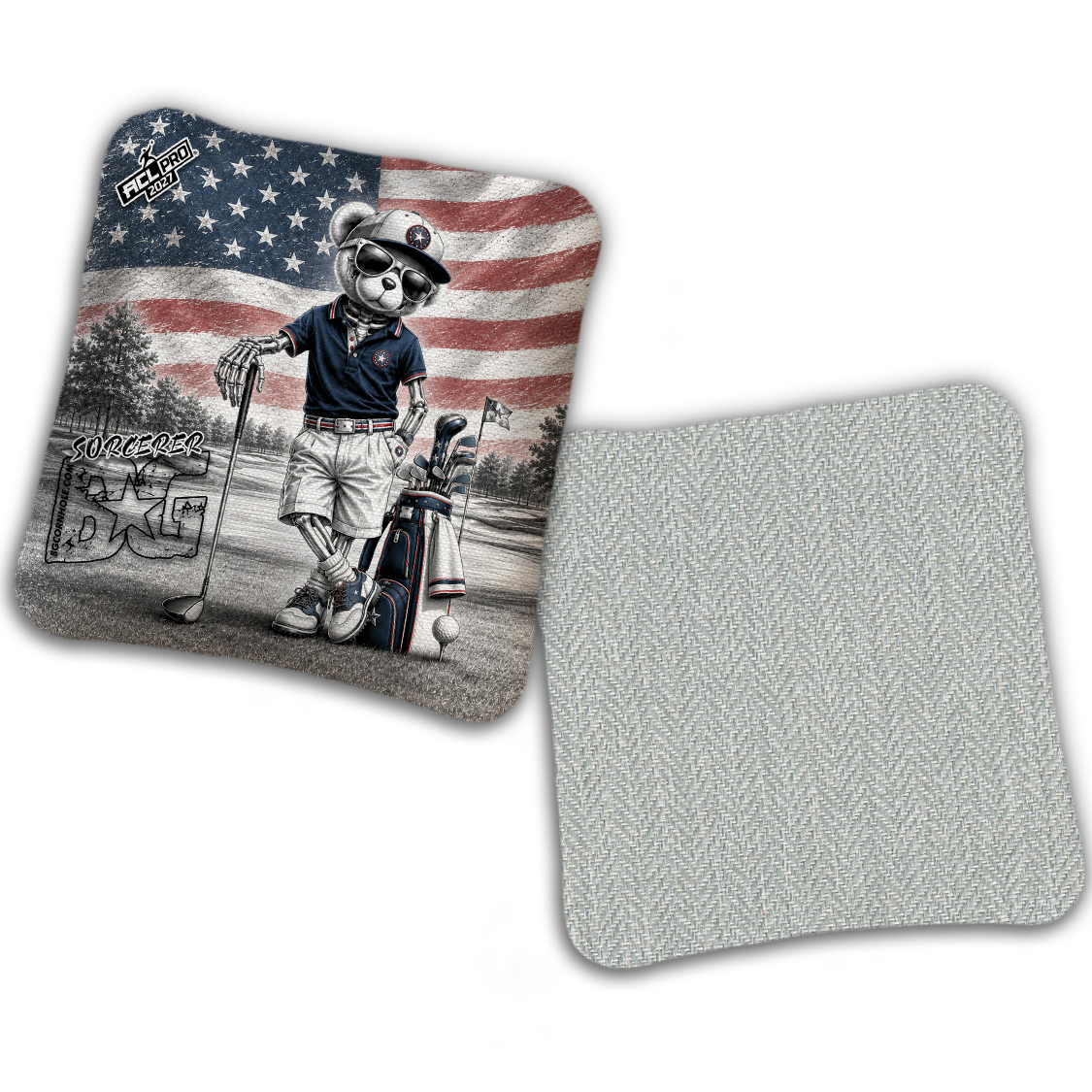 2027 BG Multiple Bag Models "FAIRWAY FREEDOM" - ACL Pro Stamped Cornhole Bags - SET OF 4 BAGS