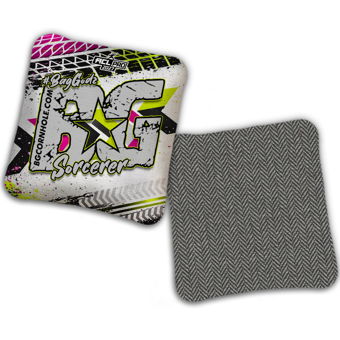2027 BG Multiple Bag Models "GRUNGE TRACKS" - ACL Pro Stamped Cornhole Bags - SET OF 4 BAGS