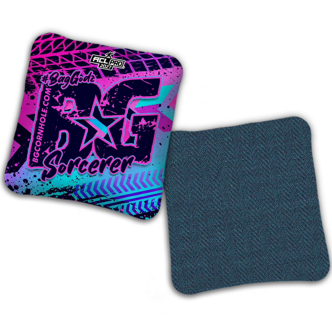 2027 BG Multiple Bag Models "GRUNGE TRACKS" - ACL Pro Stamped Cornhole Bags - SET OF 4 BAGS