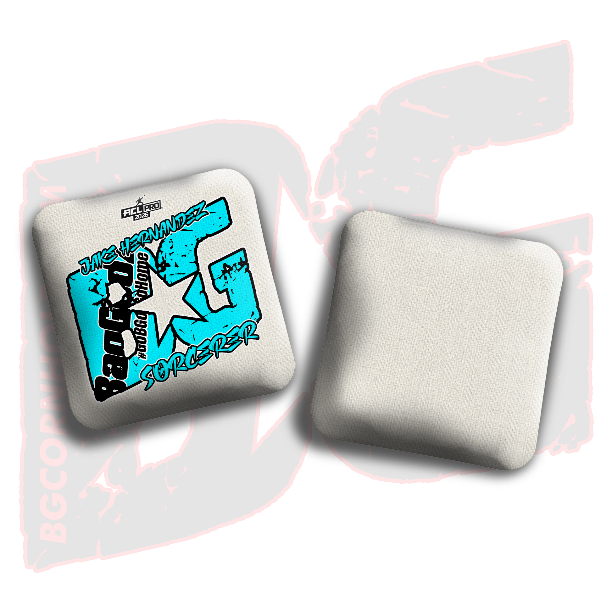 2026 BG Multiple Bag Models  - "Jake Hernandez” - ACL Pro Stamped Cornhole Bags - SET OF 4 BAGS