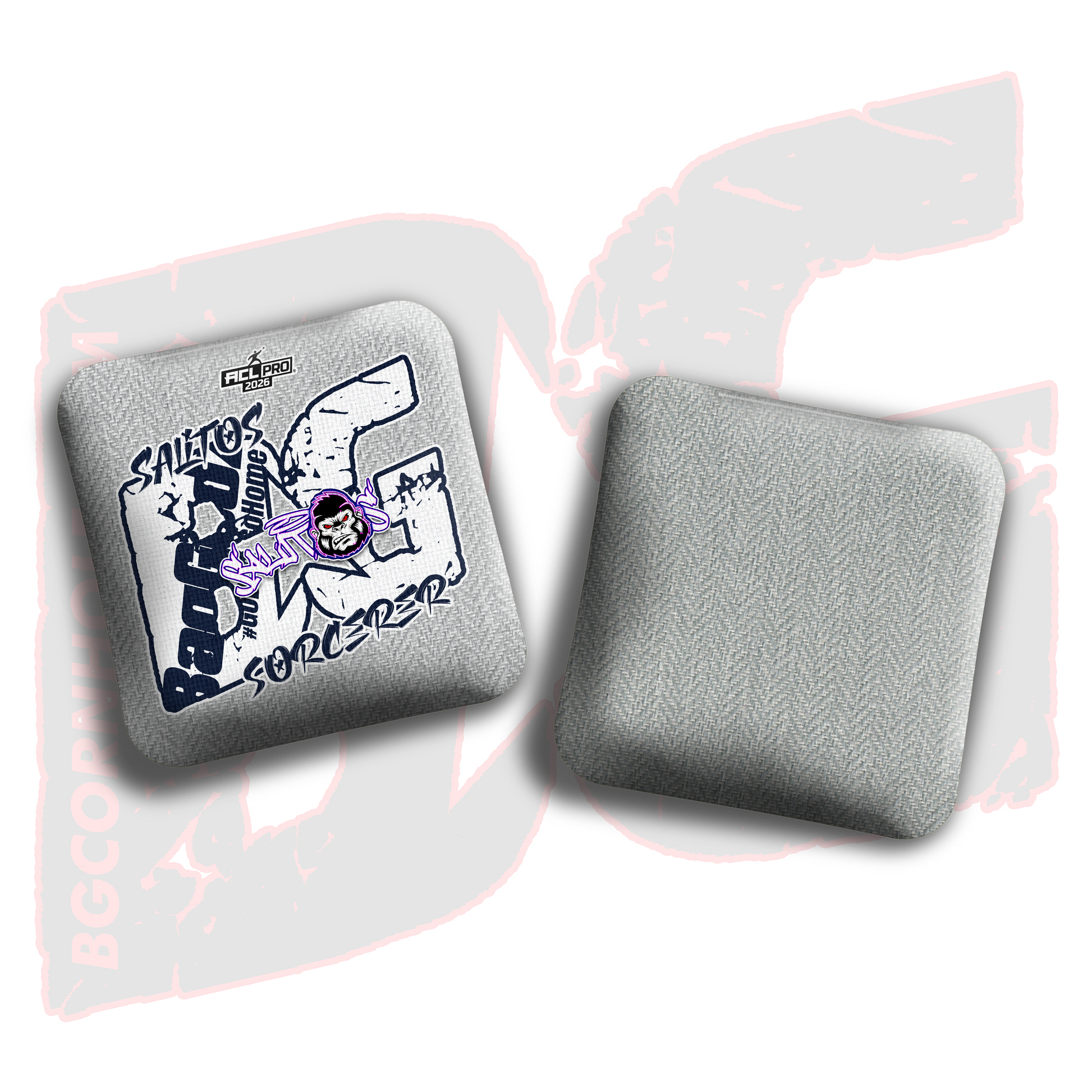 2026 BG Multiple Bag Models  - "Sal Sandoval” - ACL Pro Stamped Cornhole Bags - SET OF 4 BAGS