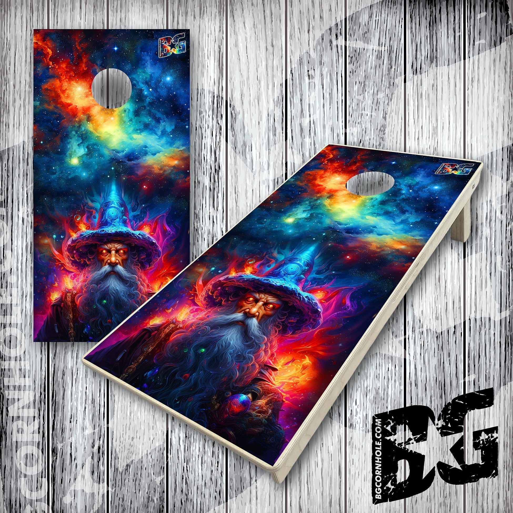 BG "Space Wizard" Cornhole Boards - Elite Model