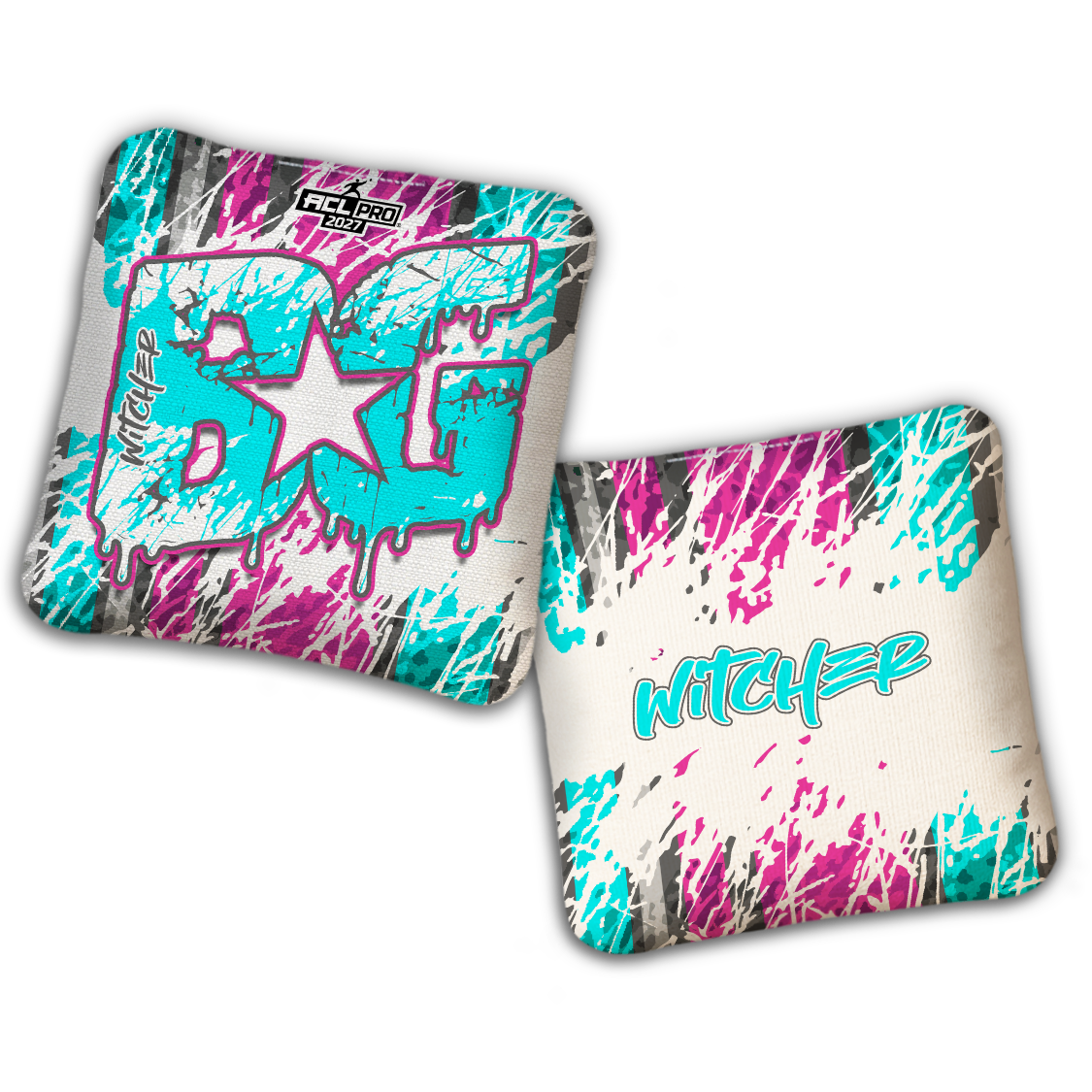 2027 BG Multiple Bag Models "SPLASH ZONE" - ACL Pro Stamped Cornhole Bags - SET OF 4 BAGS