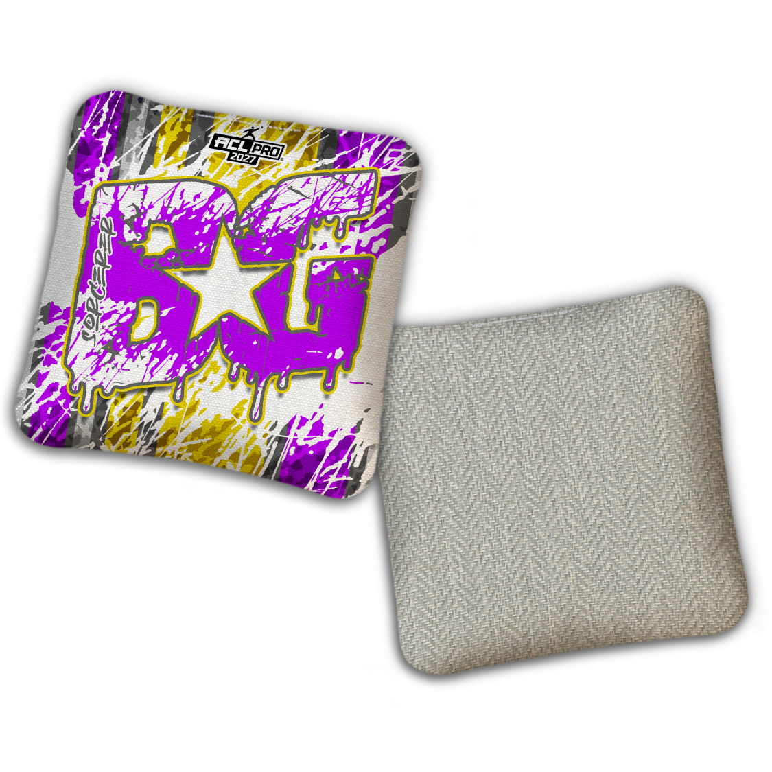 2027 BG Multiple Bag Models "SPLASH ZONE" - ACL Pro Stamped Cornhole Bags - SET OF 4 BAGS