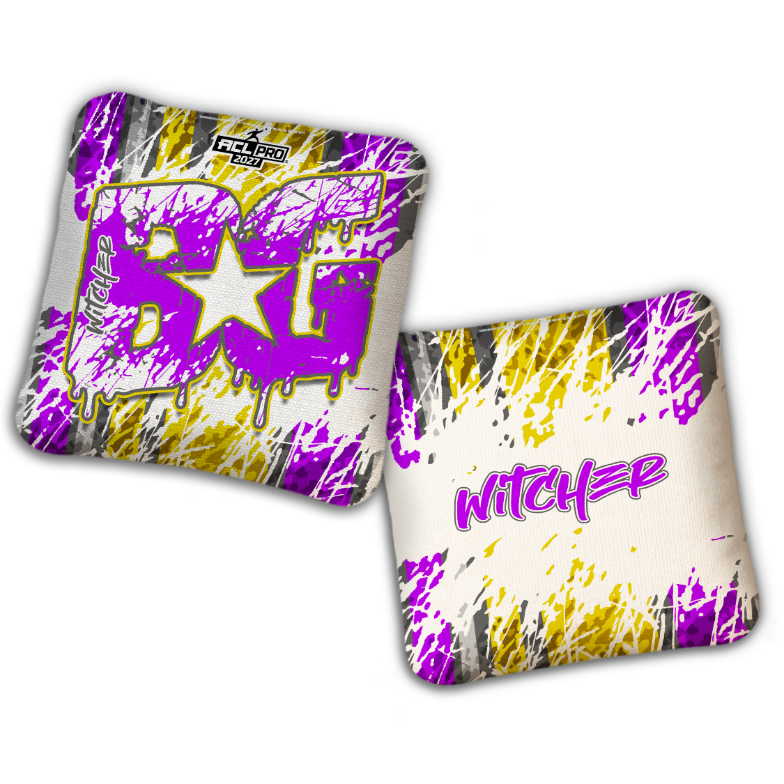 2027 BG Multiple Bag Models "SPLASH ZONE" - ACL Pro Stamped Cornhole Bags - SET OF 4 BAGS