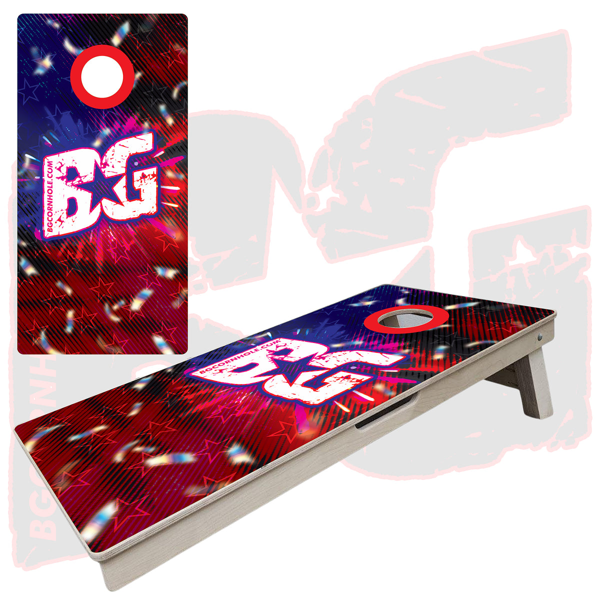 BG "Stars and Stripes" Cornhole Boards - Elite Model
