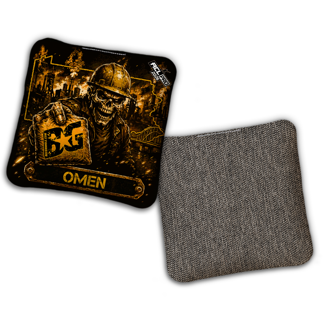 2026 BG Multiple Bag Models "Steel City Savage" - ACL Pro Stamped Cornhole Bags - SET OF 4 BAGS