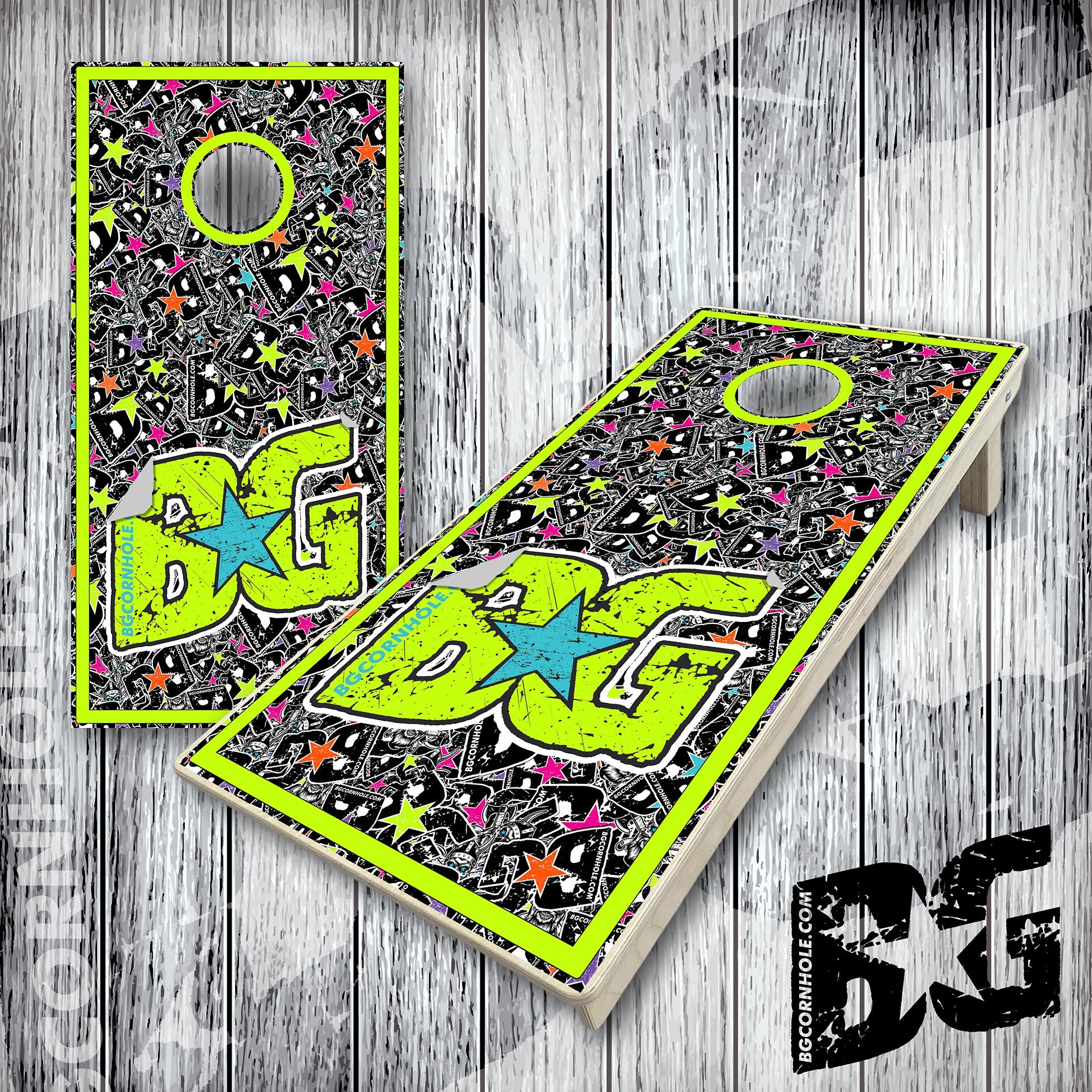 BG "Stick With BG" Cornhole Boards - Elite Model