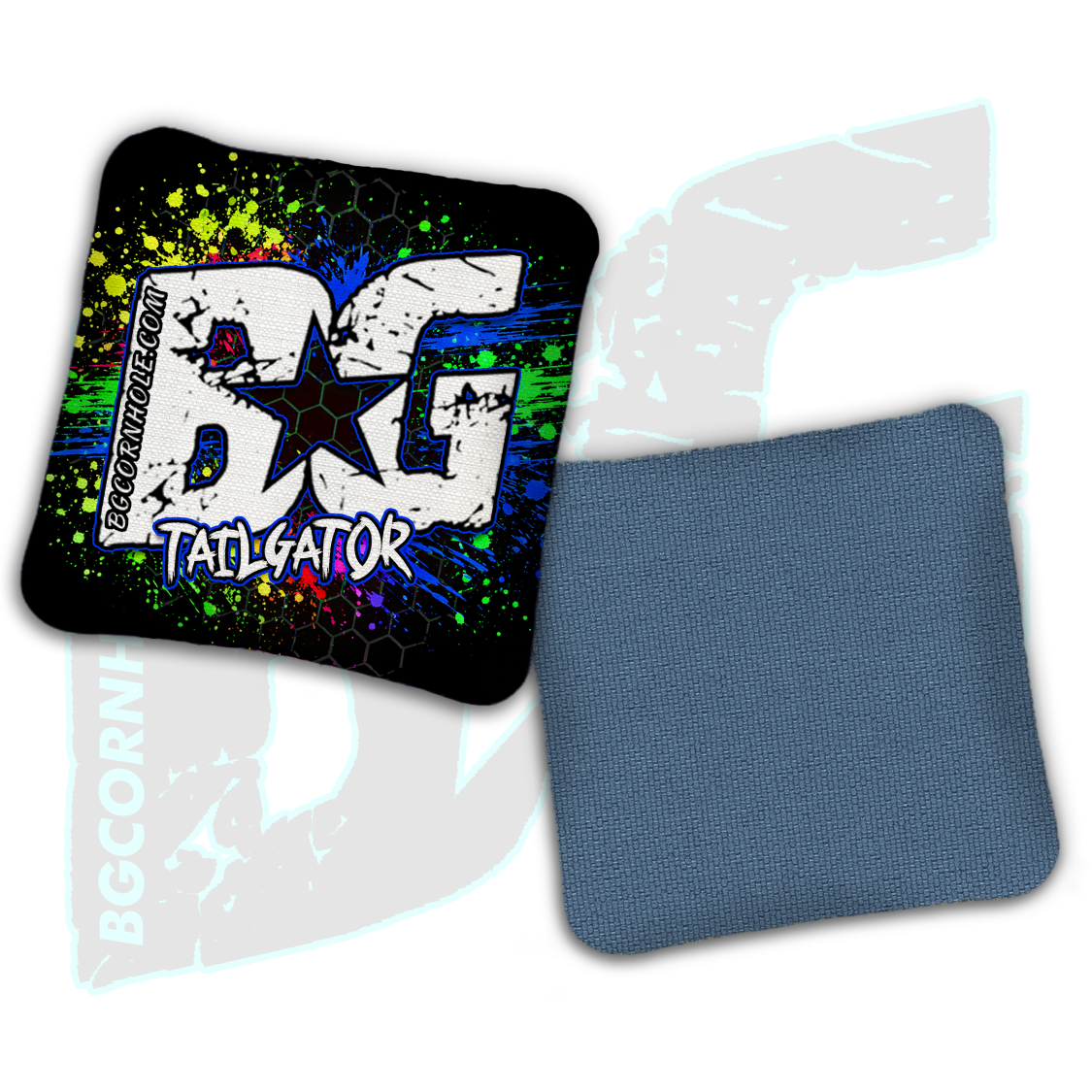 BG Tailgator  - "Hex Splatter" - Non Stamped Cornhole Bags - SET OF 4 bags