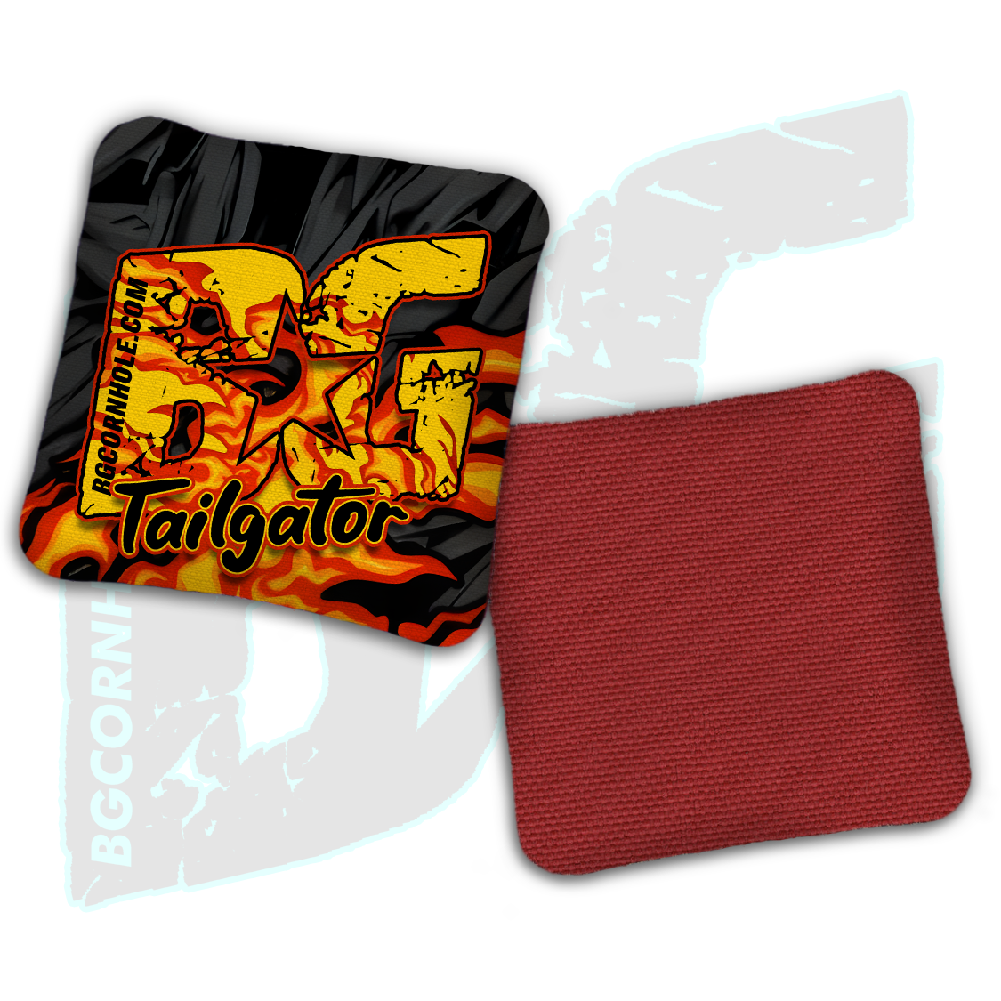 BG Multiple Bag Models  - "Burn Unit" - Non Stamped Cornhole Bags - SET OF 4 bags