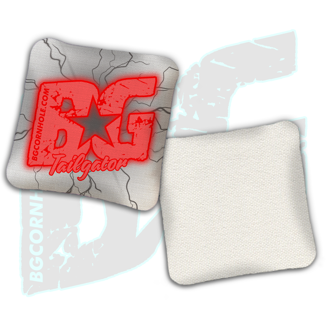 BG Multiple Bag Models  - "Lightening Strike" - Non Stamped Cornhole Bags - SET OF 4 bags