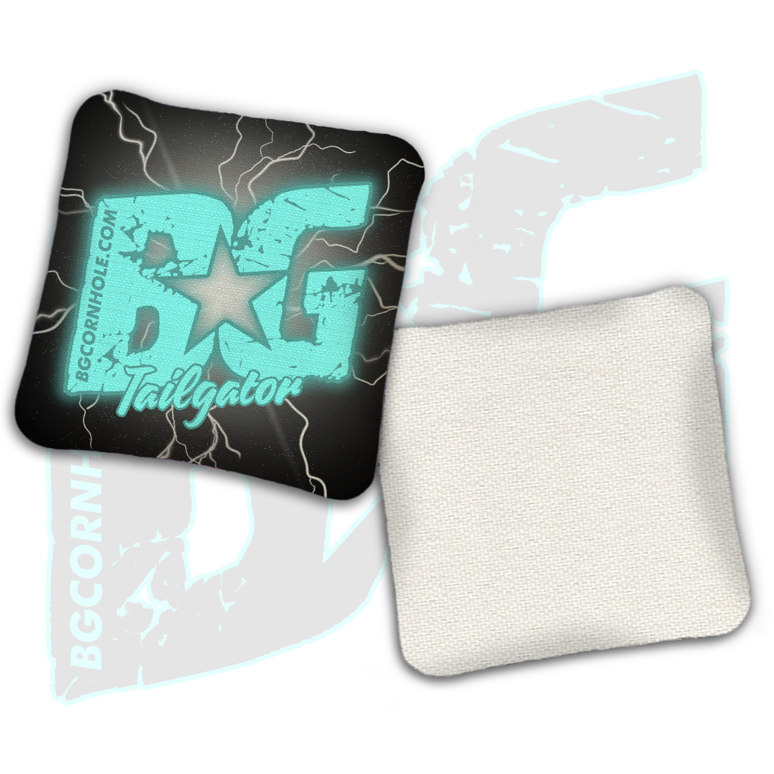 BG Multiple Bag Models  - "Lightening Strike" - Non Stamped Cornhole Bags - SET OF 4 bags