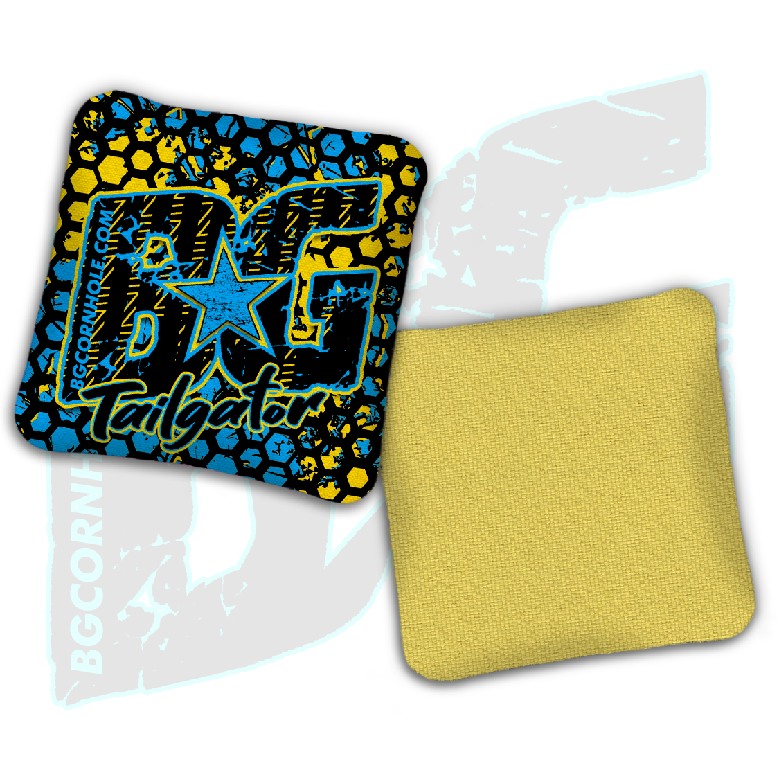BG Multiple Bag Models  - "Neon Honeycomb" - Non Stamped Cornhole Bags - SET OF 4 bags
