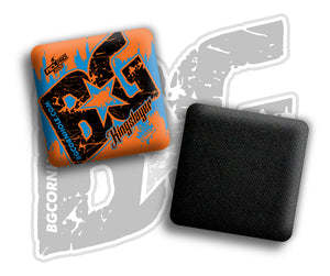 2026 Multiple Bag Models "Triple Crown Grunged” Collab - ACL Pro Stamped Cornhole Bags - SET OF 4 BAGS