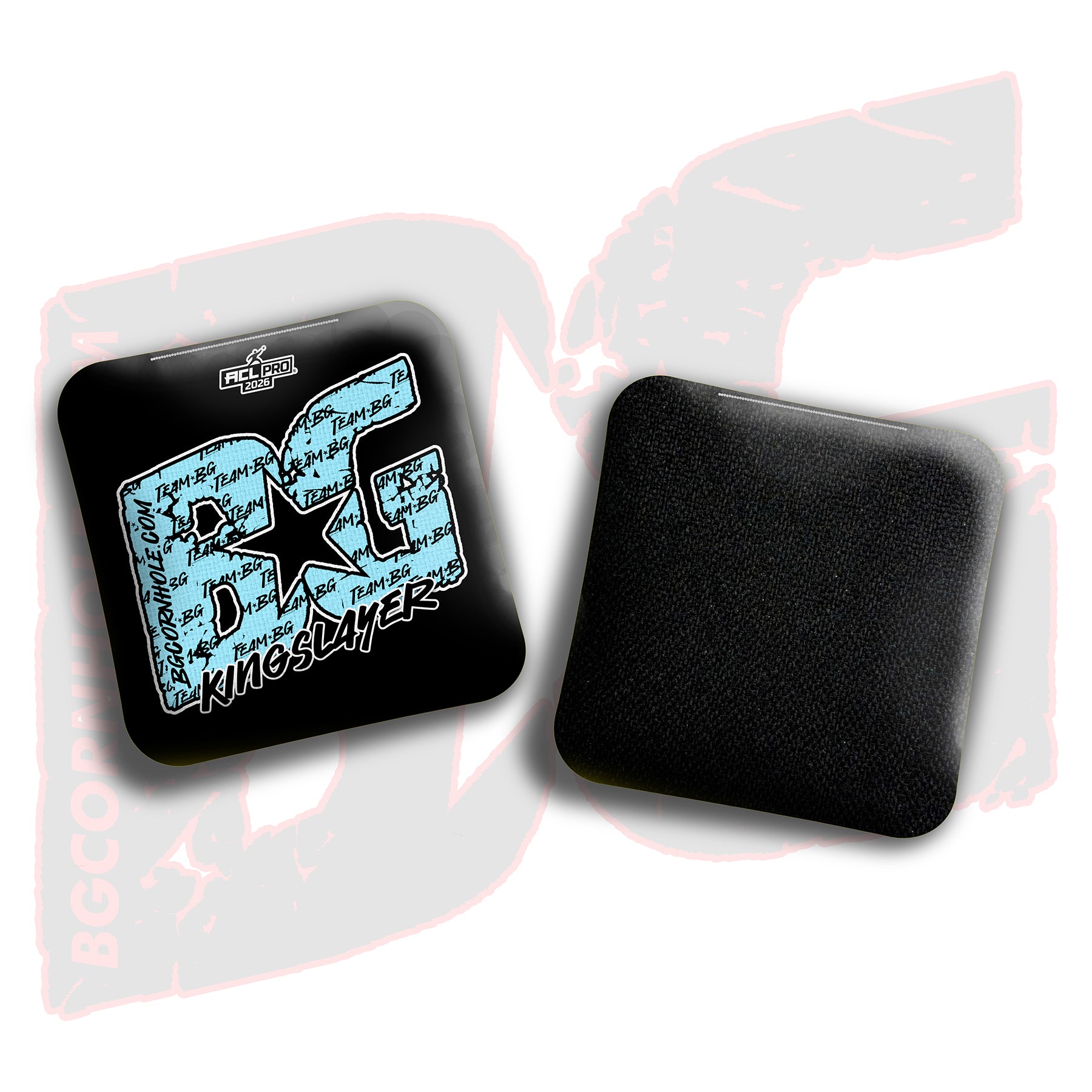 2026 BG Multiple Bag Models "Baby Blue Logo Colormatch" - ACL Pro Stamped Cornhole Bags - SET OF 4 BAGS