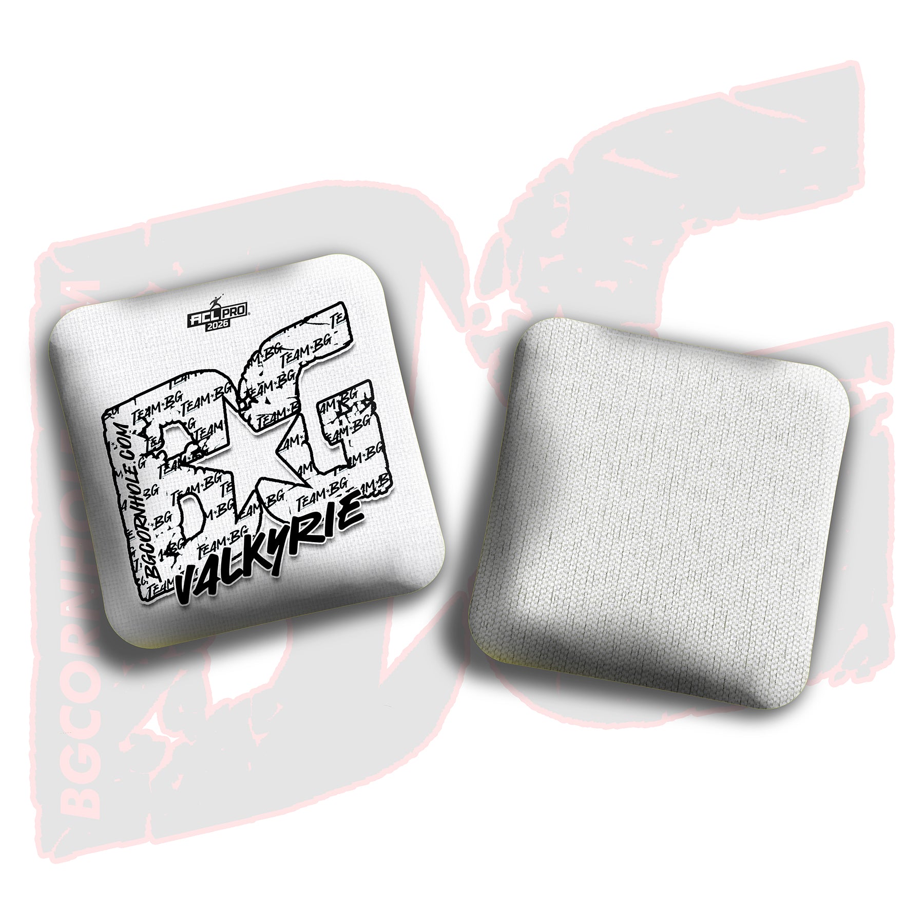 2026 BG Multiple Bag Models "White Logo Colormatch" - ACL Pro Stamped Cornhole Bags - SET OF 4 BAGS