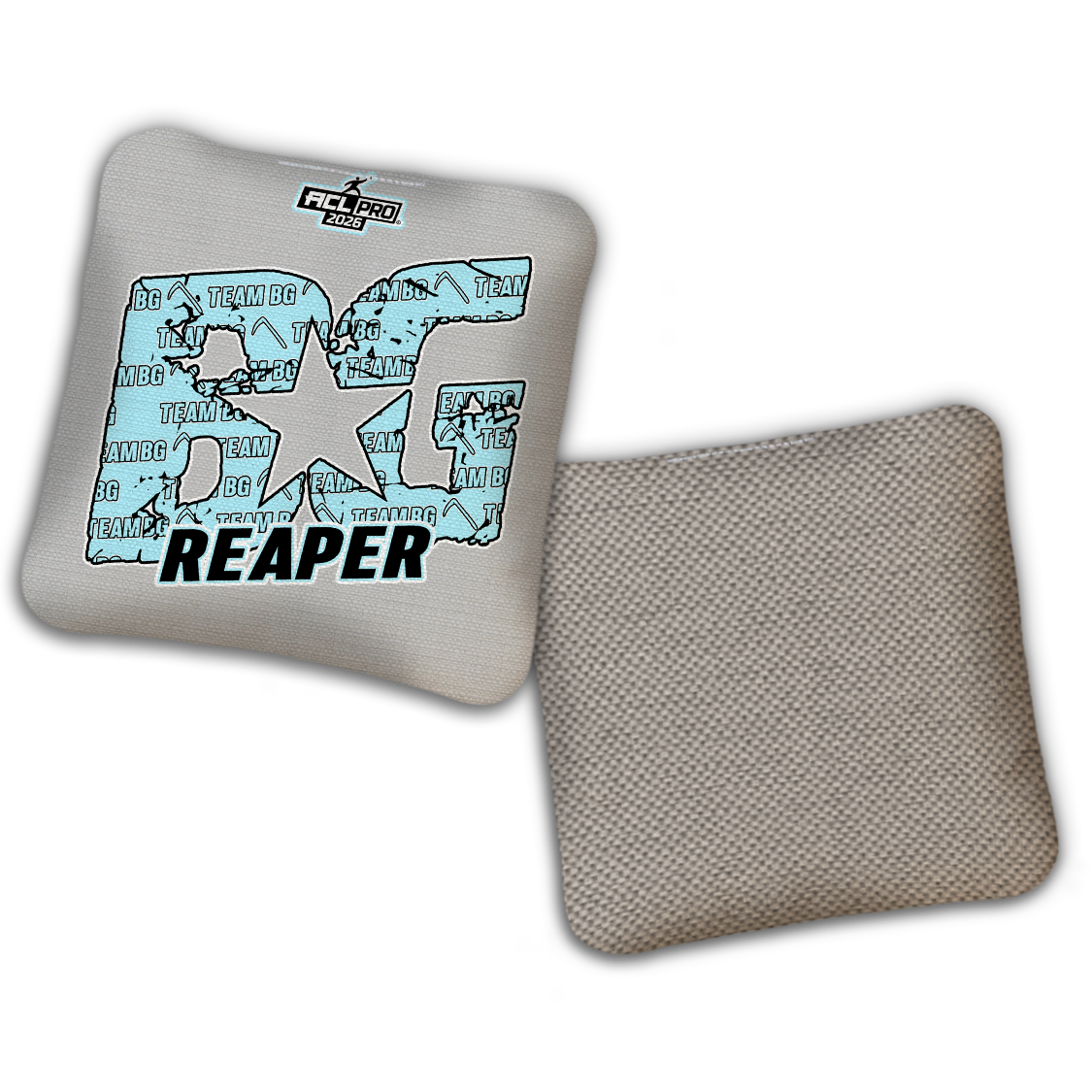 2026 BG Reaper "Cloud Team BG" - ACL Pro Stamped Cornhole Bags - SET OF 4 BAGS