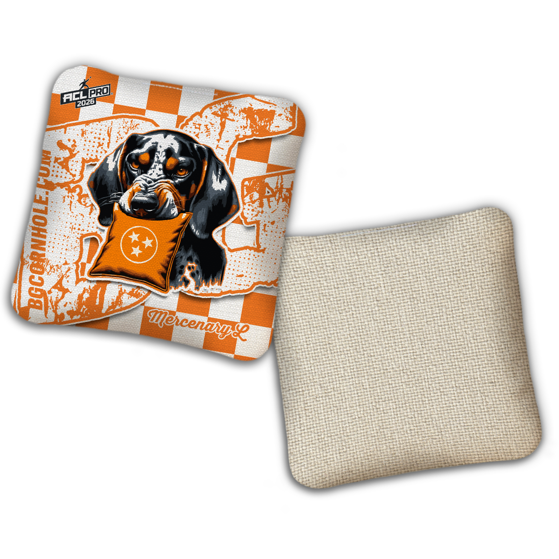 2026 BG Multiple Bag Models "Tennessee Collage” Collab - ACL Pro Stamped Cornhole Bags - SET OF 4 BAGS