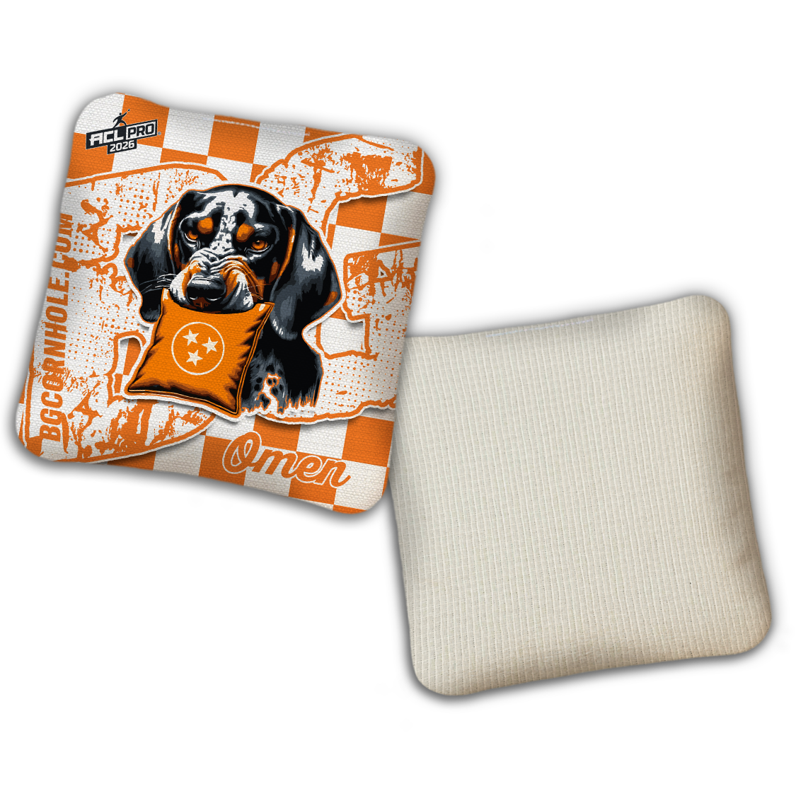 2026 BG Multiple Bag Models "Tennessee Collage” Collab - ACL Pro Stamped Cornhole Bags - SET OF 4 BAGS