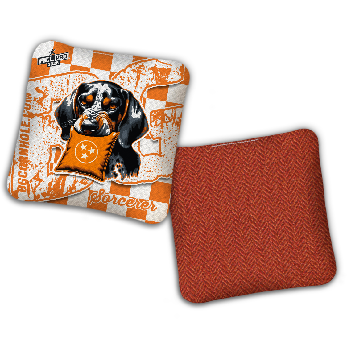 2026 BG Multiple Bag Models "Tennessee Collage” Collab - ACL Pro Stamped Cornhole Bags - SET OF 4 BAGS