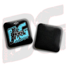 Load image into Gallery viewer, 2026 Multiple Bag Models  - &quot;Elizabeth Tennyson” - ACL Pro Stamped Cornhole Bags - SET OF 4 BAGS