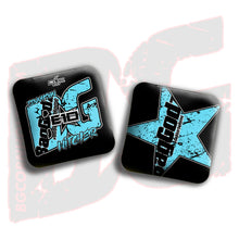 Load image into Gallery viewer, 2026 Multiple Bag Models  - &quot;Elizabeth Tennyson” - ACL Pro Stamped Cornhole Bags - SET OF 4 BAGS