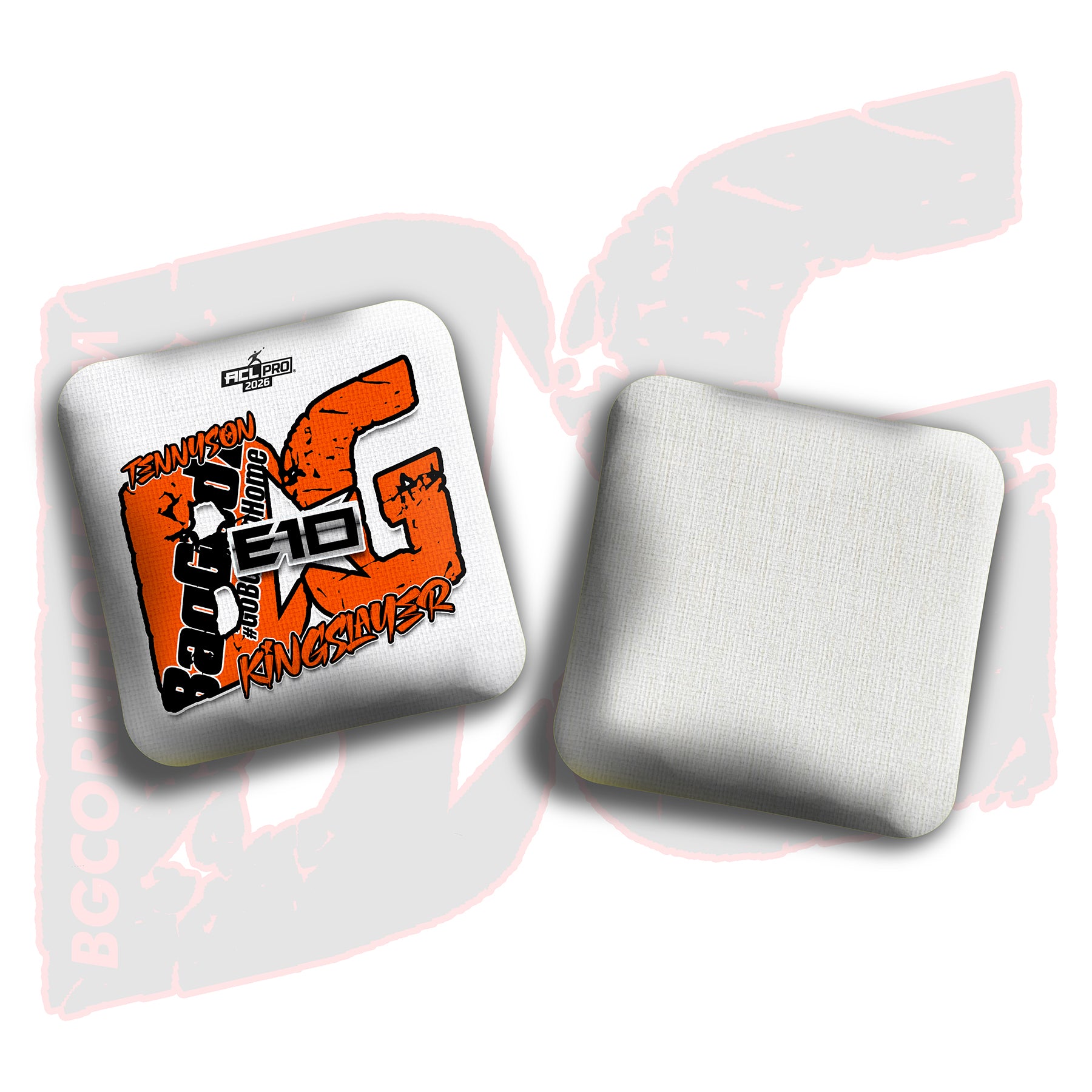 2026 BG Multiple Bag Models - "Elizabeth Tennyson” - ACL Pro Stamped Cornhole Bags - SET OF 4 BAGS