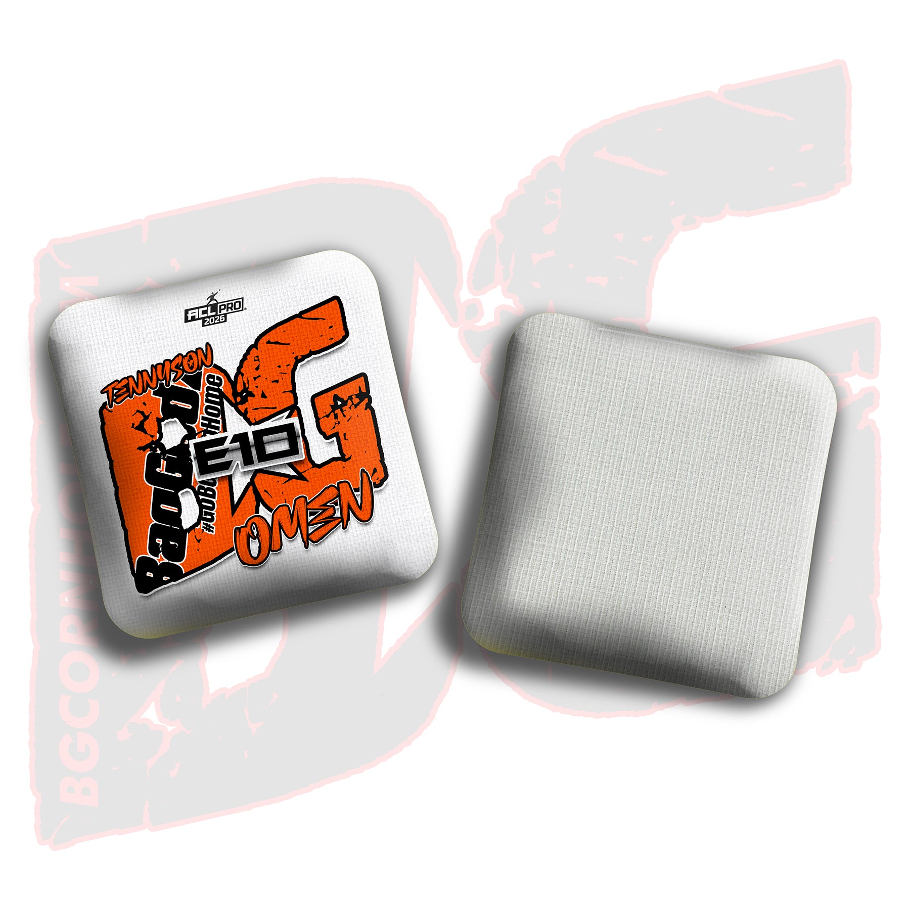 2026 BG Multiple Bag Models - "Elizabeth Tennyson” - ACL Pro Stamped Cornhole Bags - SET OF 4 BAGS