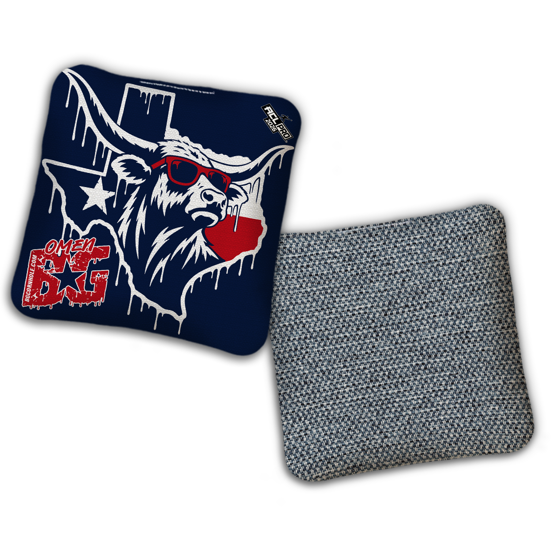 2026 BG "TEXAS DRIP" - ACL Pro Stamped Cornhole Bags - SET OF 4 BAGS