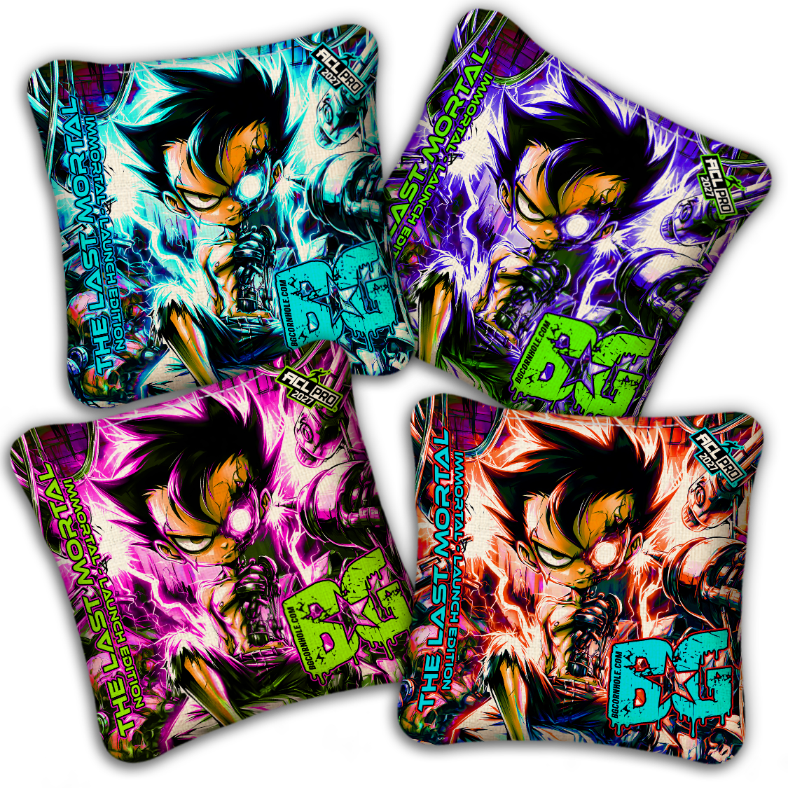 2027 BG AMBASSADOR IMMORTAL - "LAUNCH EDITION - THE LAST MORTAL" - ACL Pro Stamped Cornhole Bags - SET OF 4 BAGS