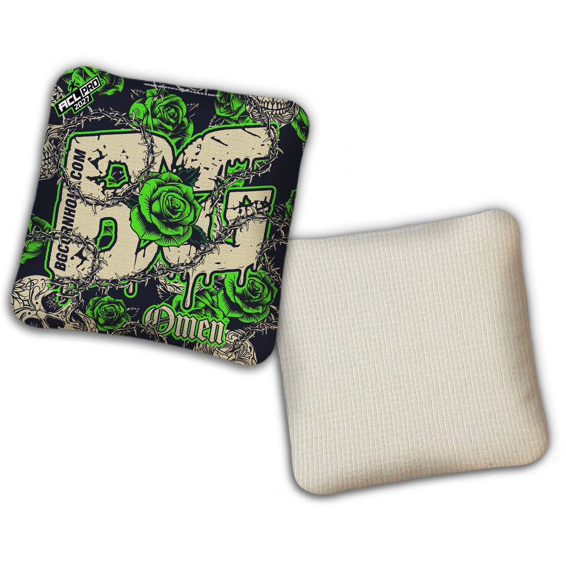 2027 BG Multiple Bag Models "THORNS AND ROSES" - ACL Pro Stamped Cornhole Bags - SET OF 4 BAGS