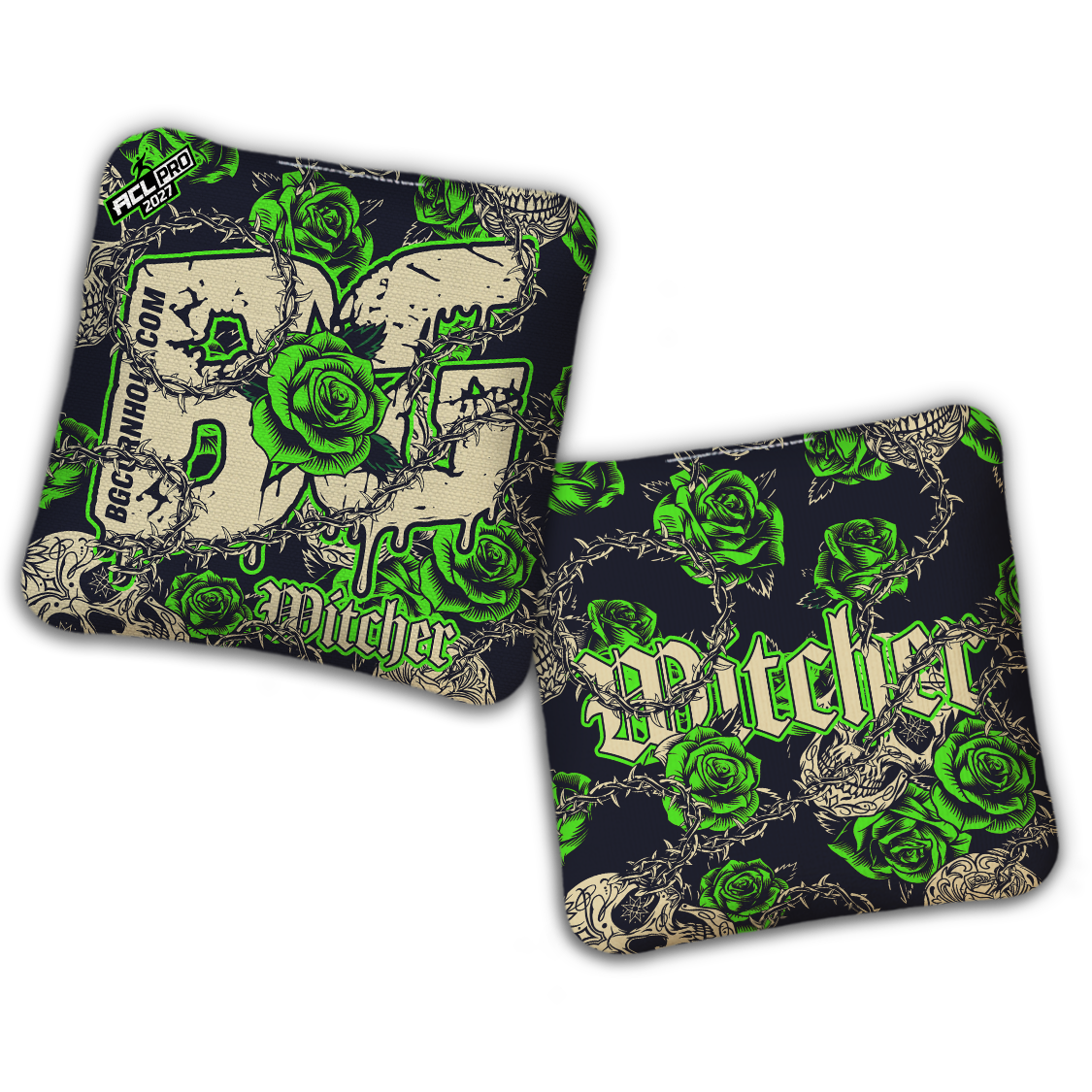 2027 BG Multiple Bag Models "THORNS AND ROSES" - ACL Pro Stamped Cornhole Bags - SET OF 4 BAGS