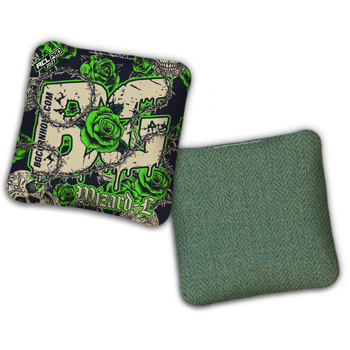 2027 BG Multiple Bag Models "THORNS AND ROSES" - ACL Pro Stamped Cornhole Bags - SET OF 4 BAGS
