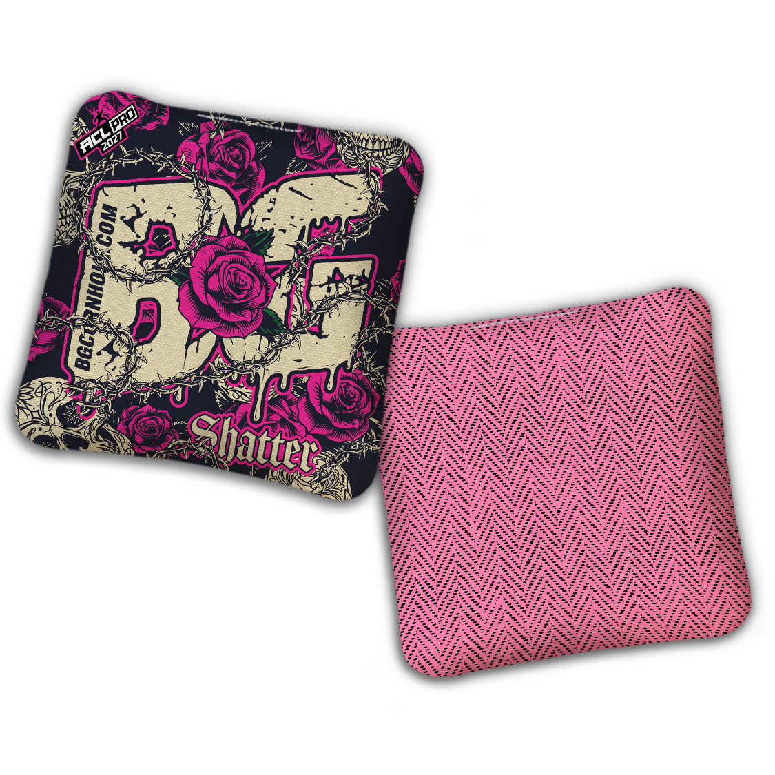 2027 BG Multiple Bag Models "THORNS AND ROSES" - ACL Pro Stamped Cornhole Bags - SET OF 4 BAGS