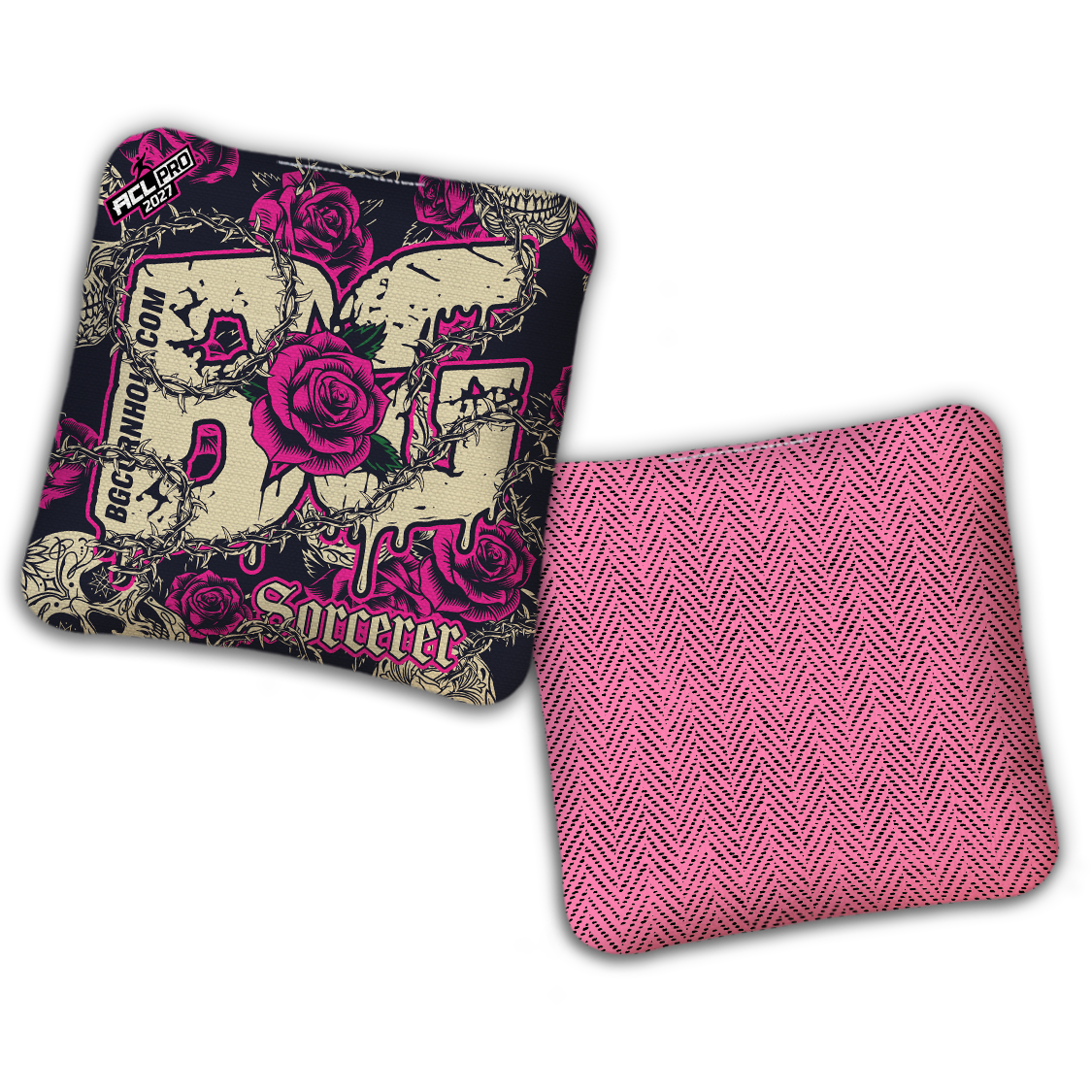 2027 BG Multiple Bag Models "THORNS AND ROSES" - ACL Pro Stamped Cornhole Bags - SET OF 4 BAGS