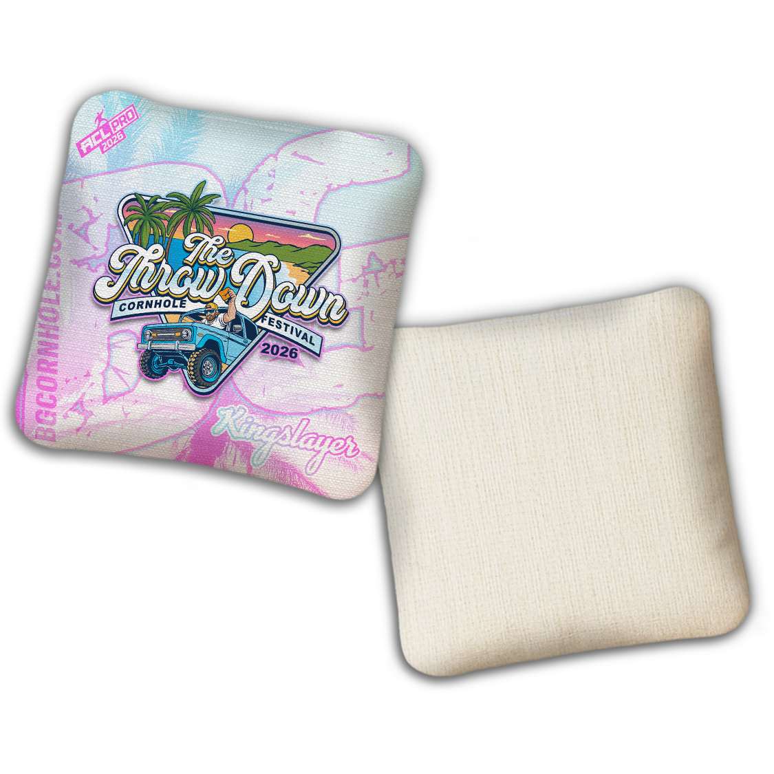 2026 Multiple Bag Models  “The Throw Down” - ACL Pro Stamped Cornhole Bags - SET OF 4